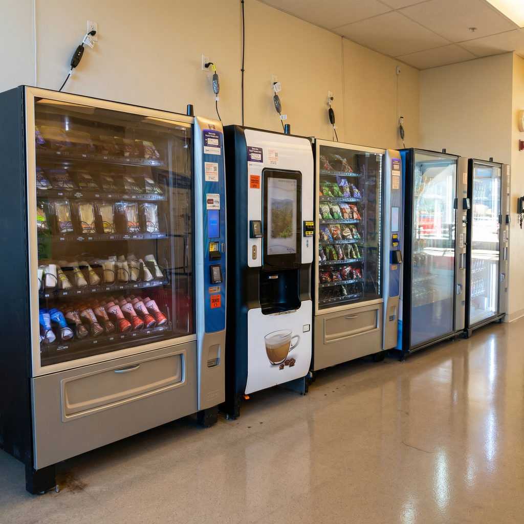 Smart vending machines installed in university campus