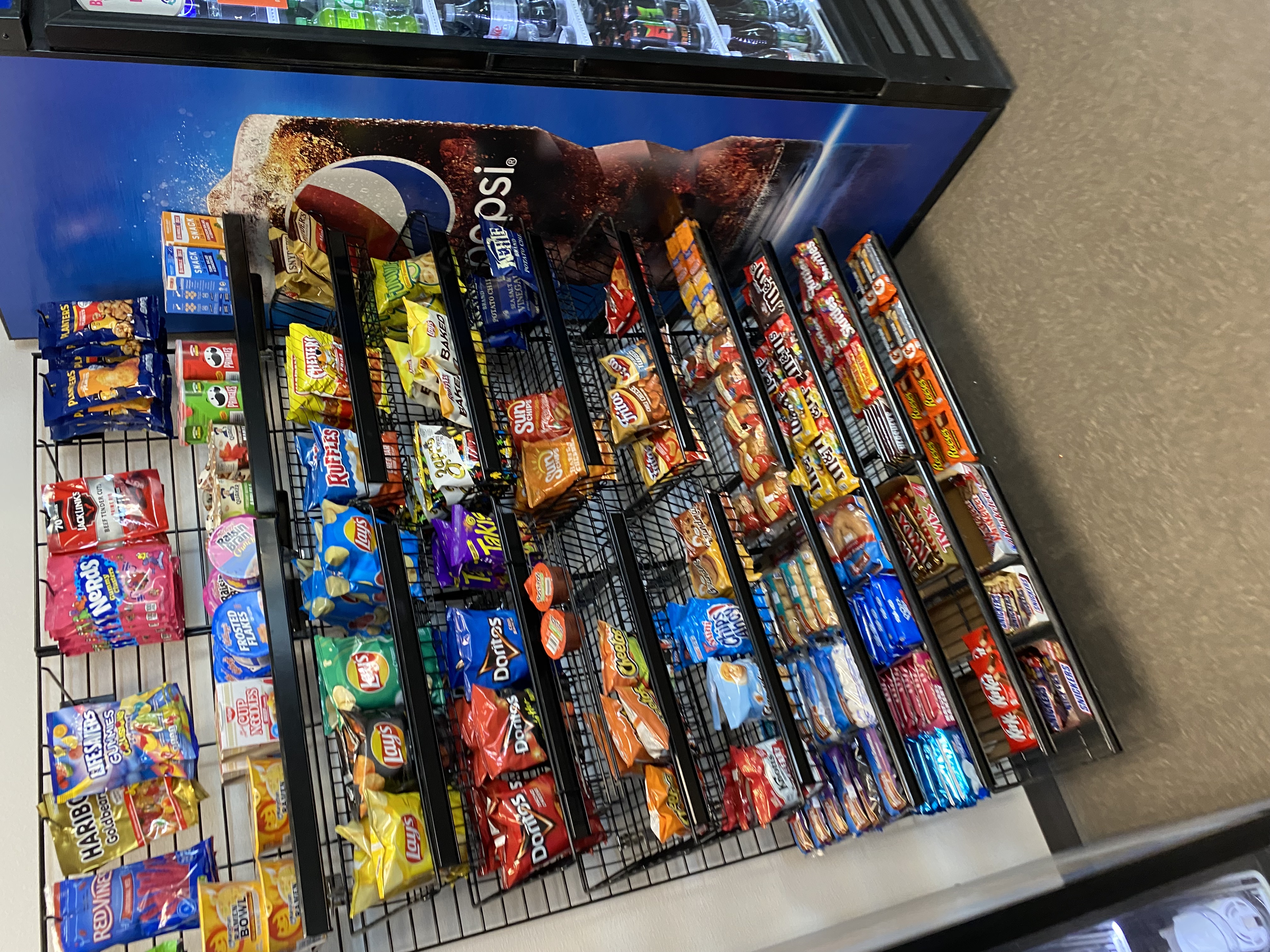 Smart cashless vending machines installed in a modern office breakroom in Reno, Nevada